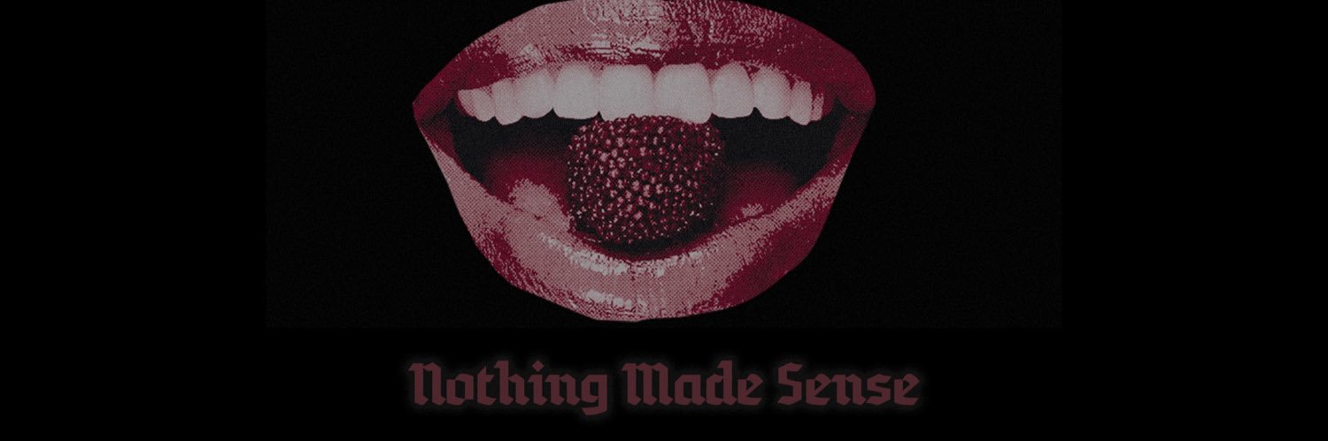 NOTHING MADE SENSE banner
