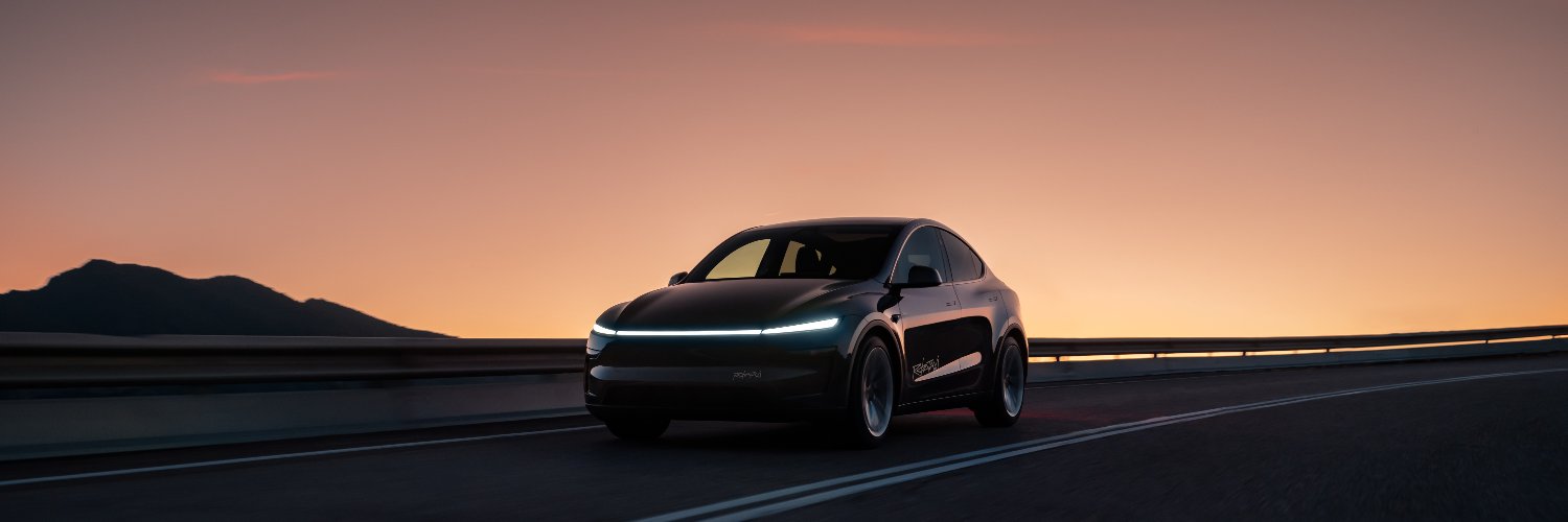 Tesla Robotaxi's banner