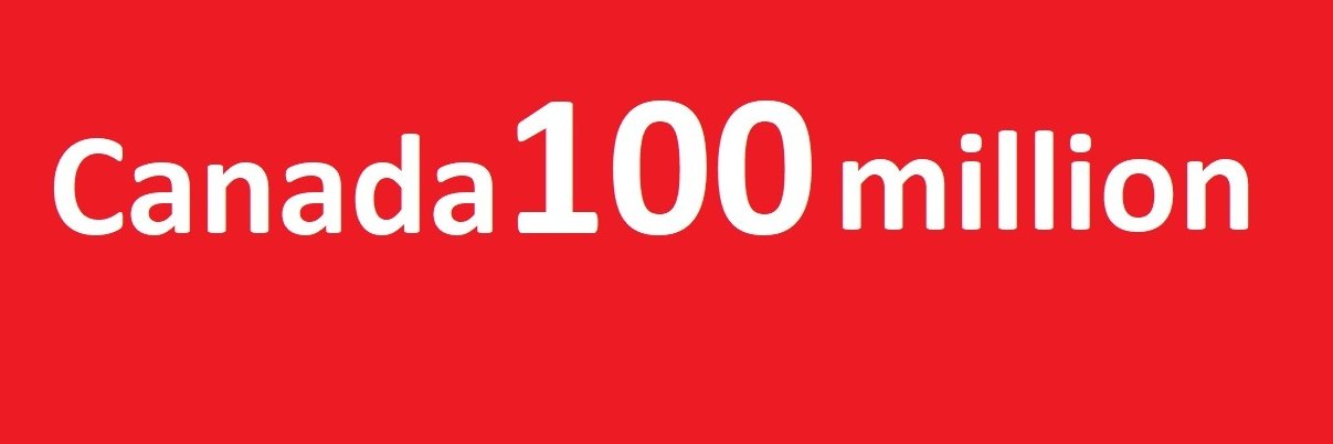 The Canada100million Project banner