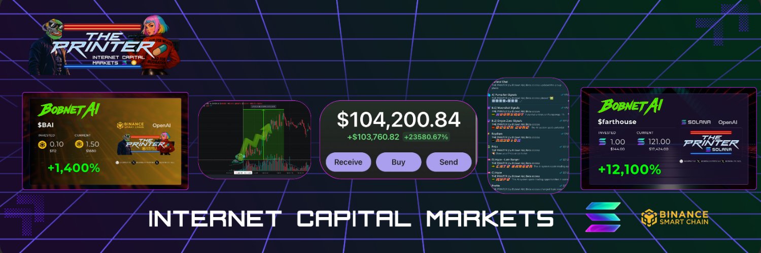 The ICM Printer | Multichain DeFAI banner