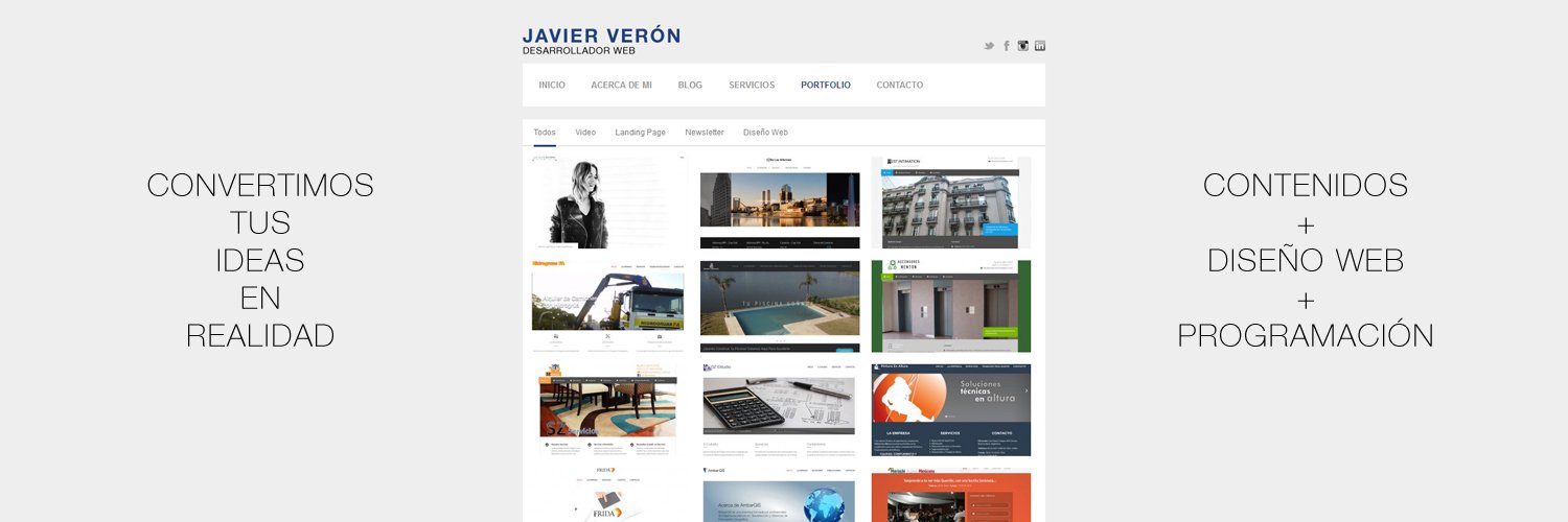 Javier Verón banner
