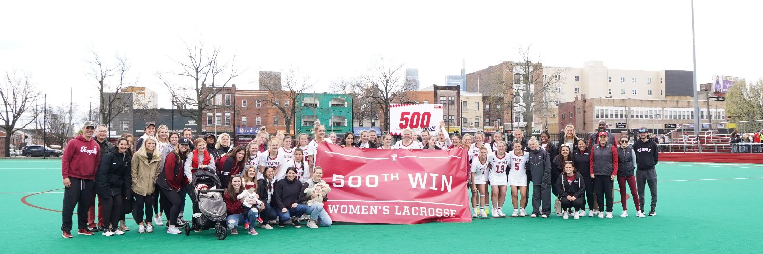 Temple Lacrosse banner