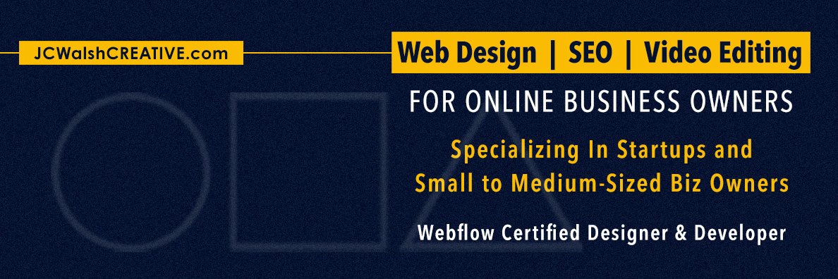 JCWalshCREATIVE.com banner