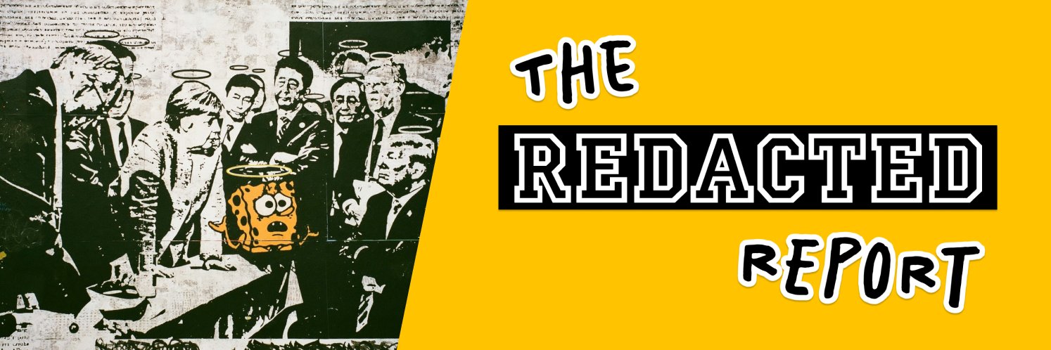 The Redacted Report banner