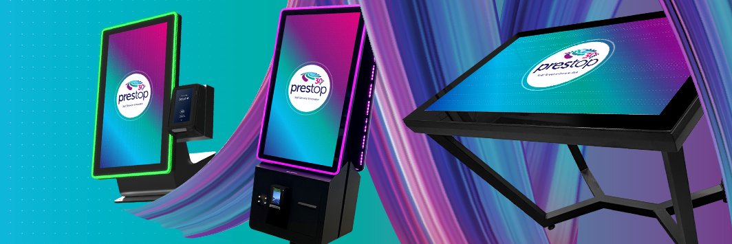 Prestop interactive high-end touch solutions banner