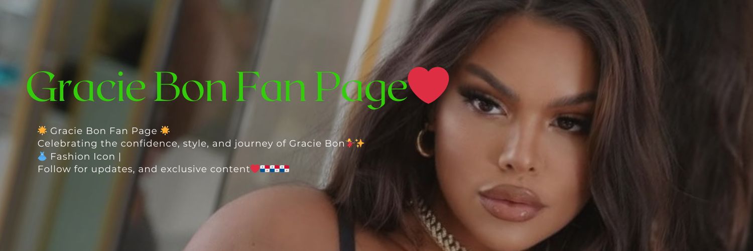 Gracie Bon Fan Page banner