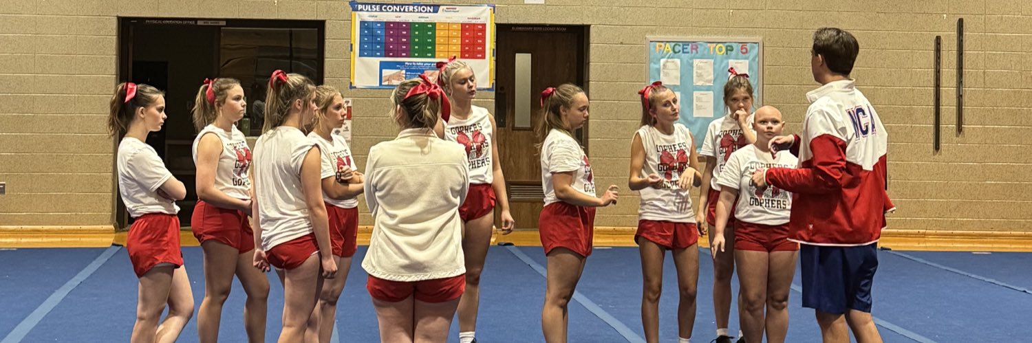 Clinton Prairie Cheerleading banner