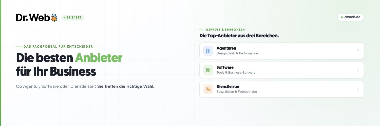 Dr. Web - Das Fachportal für Entscheider im Digita banner