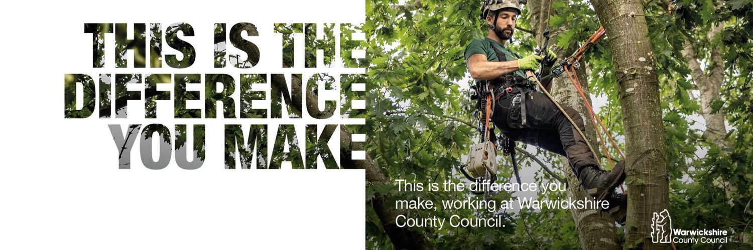 Warwickshire County Council Jobs banner