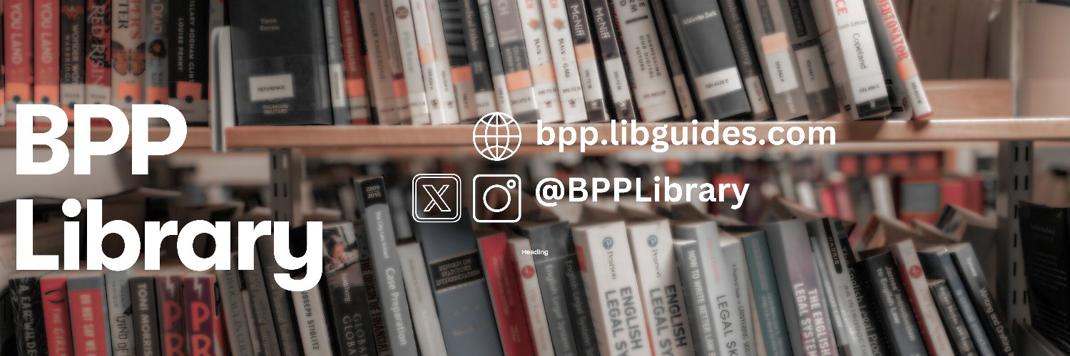 BPP University Library Services banner