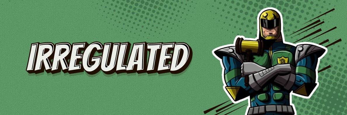 Irregulated banner