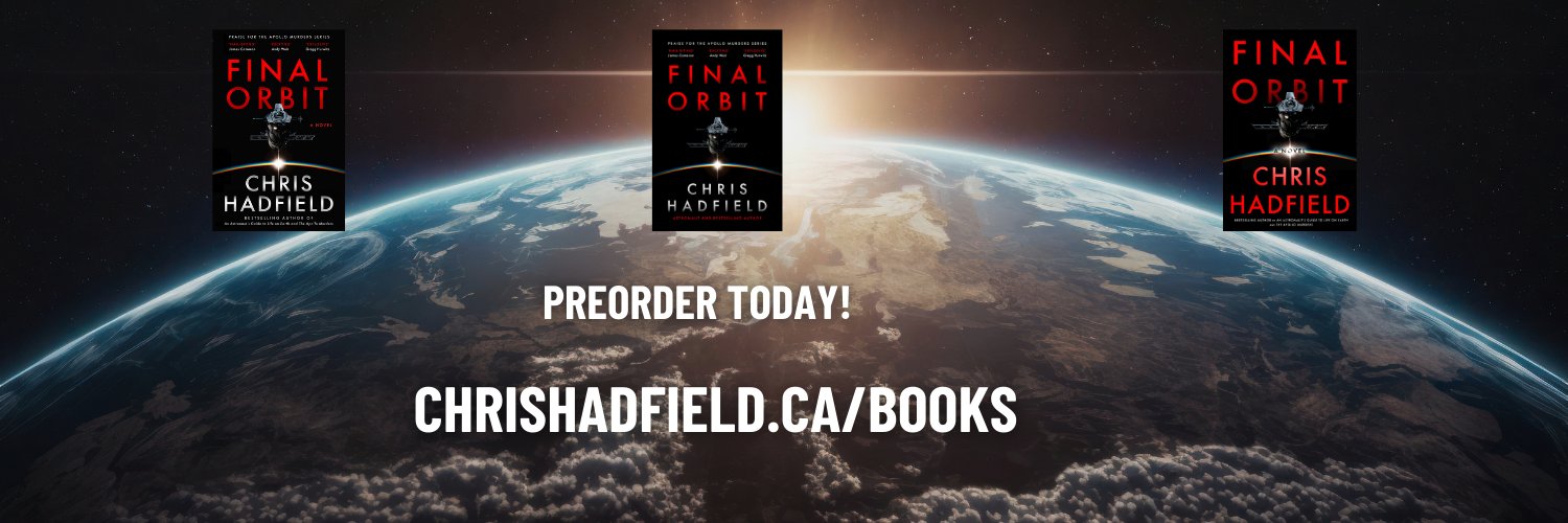Chris Hadfield's banner
