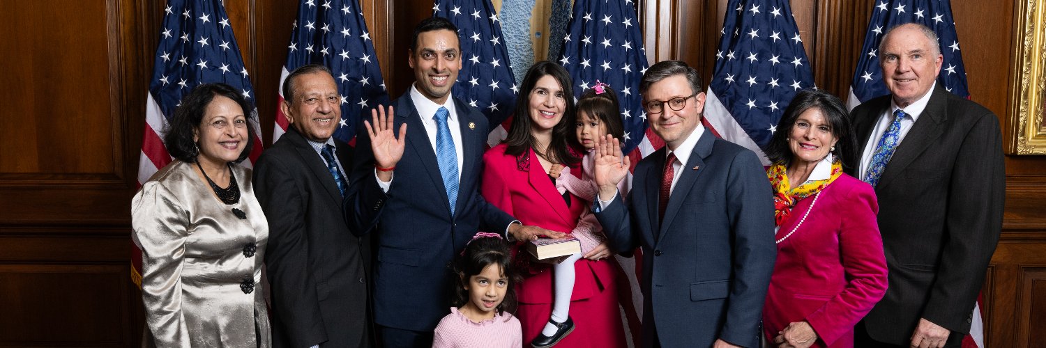 Rep. Suhas Subramanyam (VA-10)'s banner