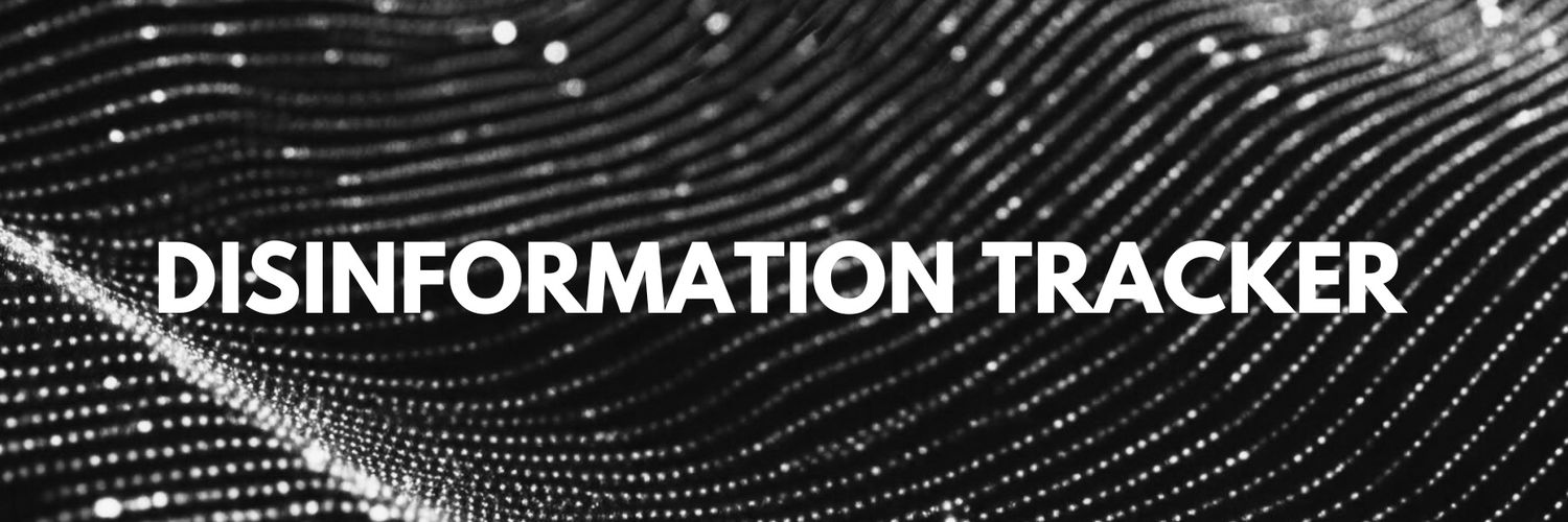 Disinformation Tracker's banner