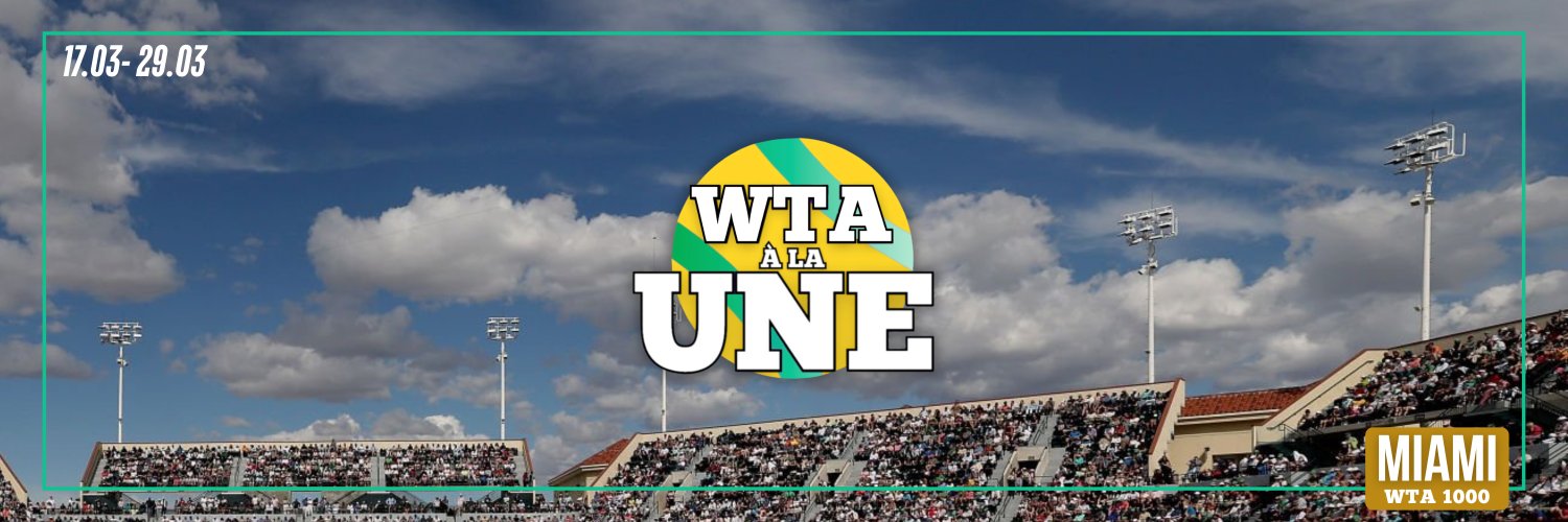 WTA à la UNE banner