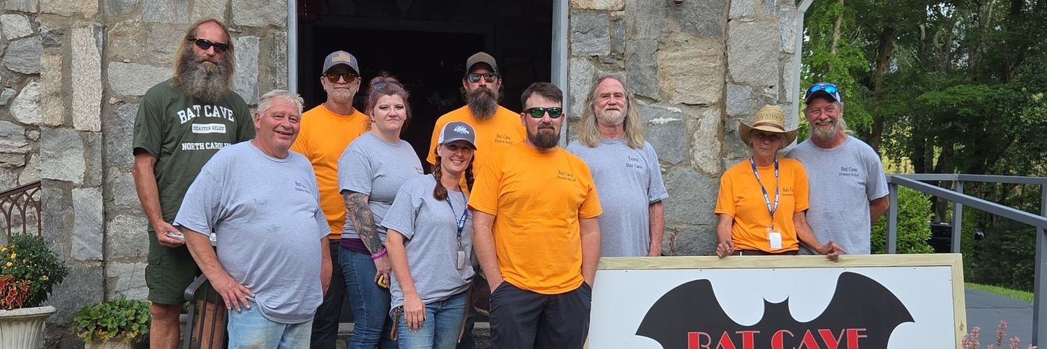 Bat Cave Disaster Relief banner