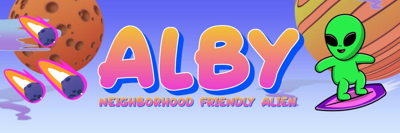Alby The Alien banner