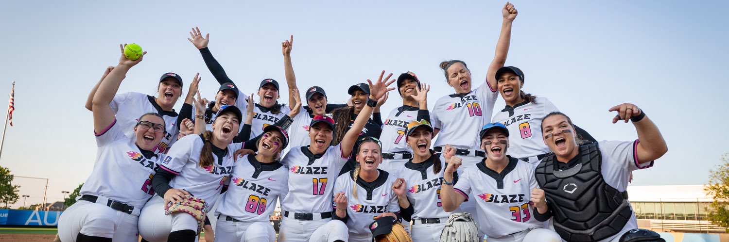 blaze | athletes unlimited softball league's banner
