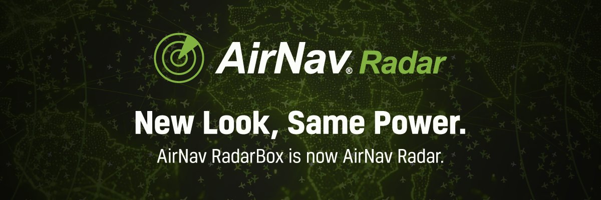 RadarBox Is Now AirNav Radar banner