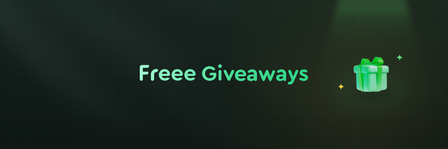 Freee Giveaways 🎁 banner