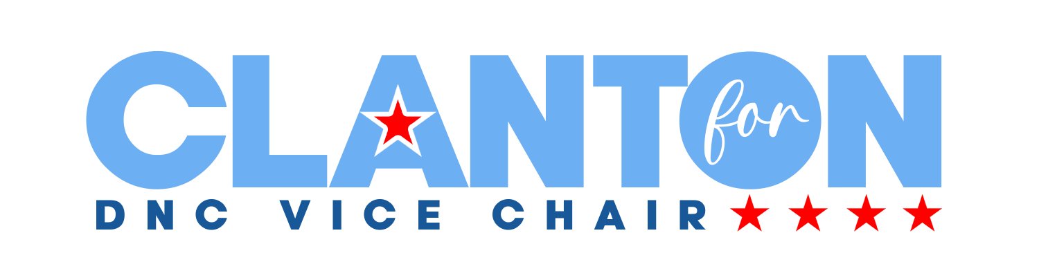 Clanton For DNC Vice Chair banner