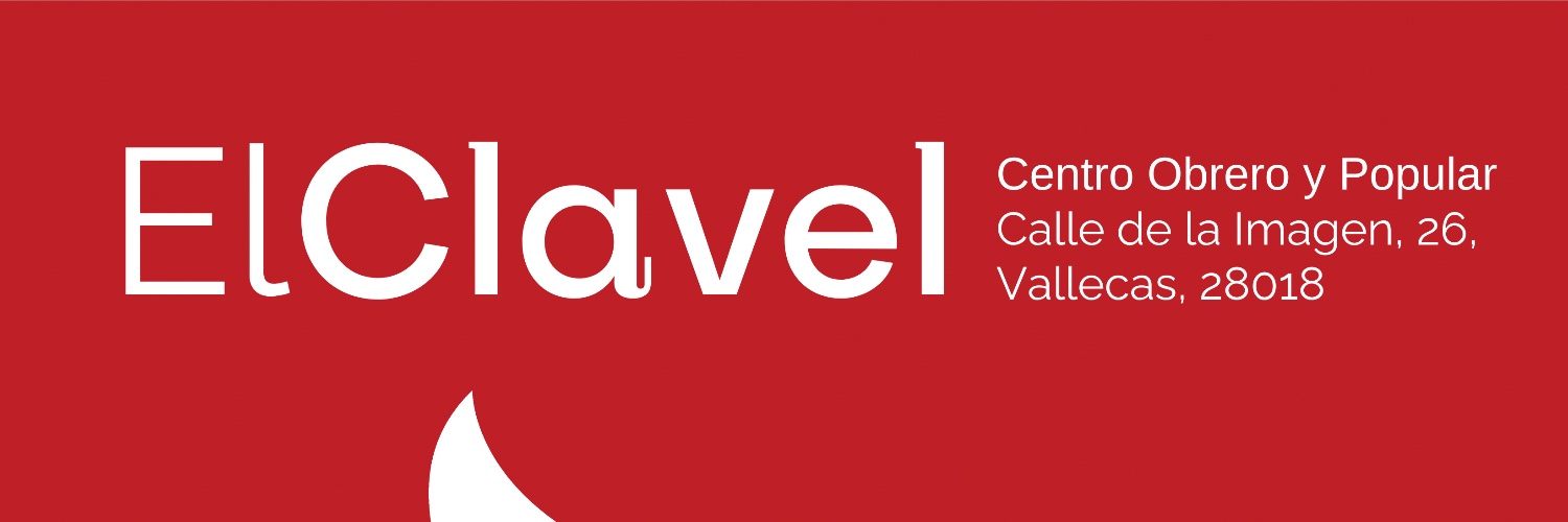 El Clavel. Centro Obrero y Popular. banner