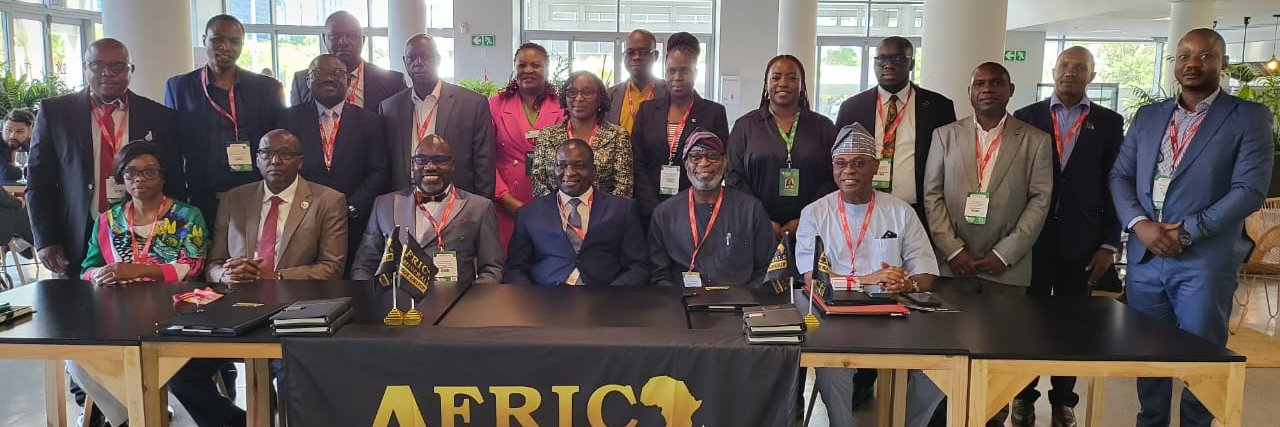 H.E Moses Engadu, Secretary-General AMSG banner