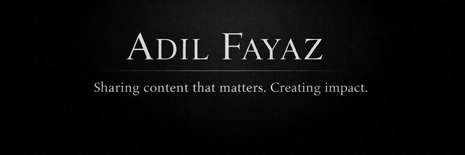 Adil Fayaz banner