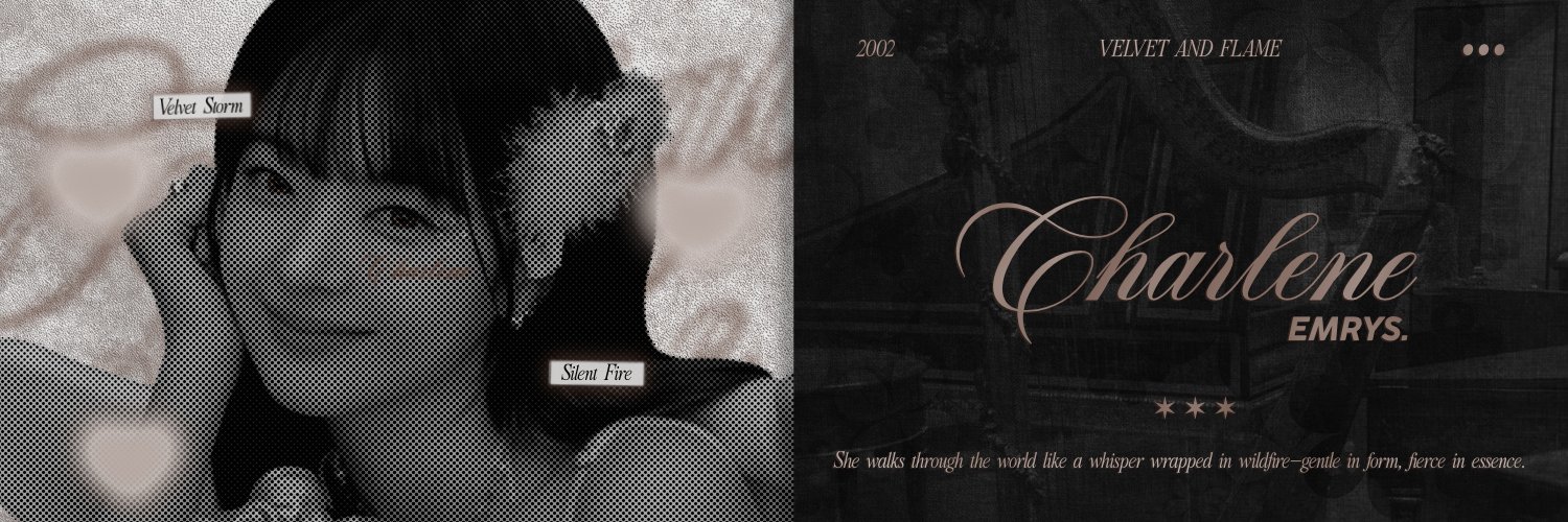 𝑐ℎ𝑎𝑟𝑙𝑒𝑛𝑒 𝑒𝑚𝑟𝑦𝑠. banner