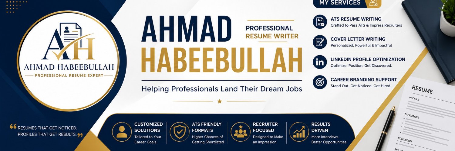 AHResumeExpert's profile banner image
