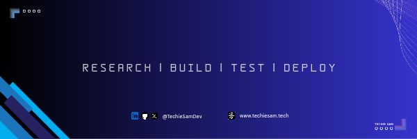 TechieSamDev Profile Banner