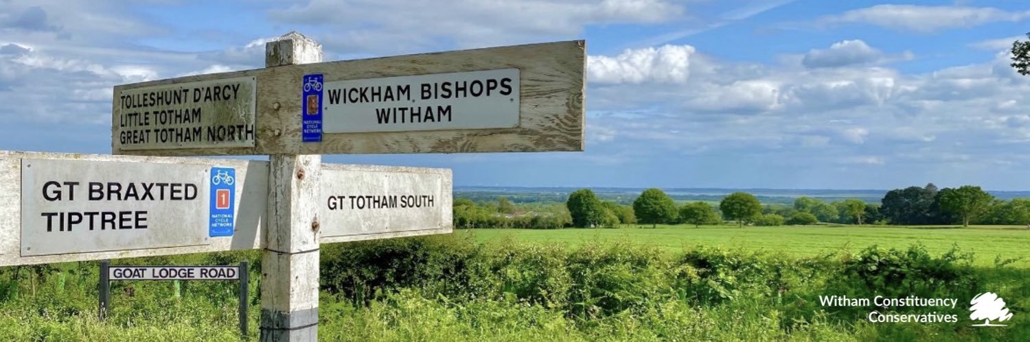 Witham Constituency Conservatives's banner