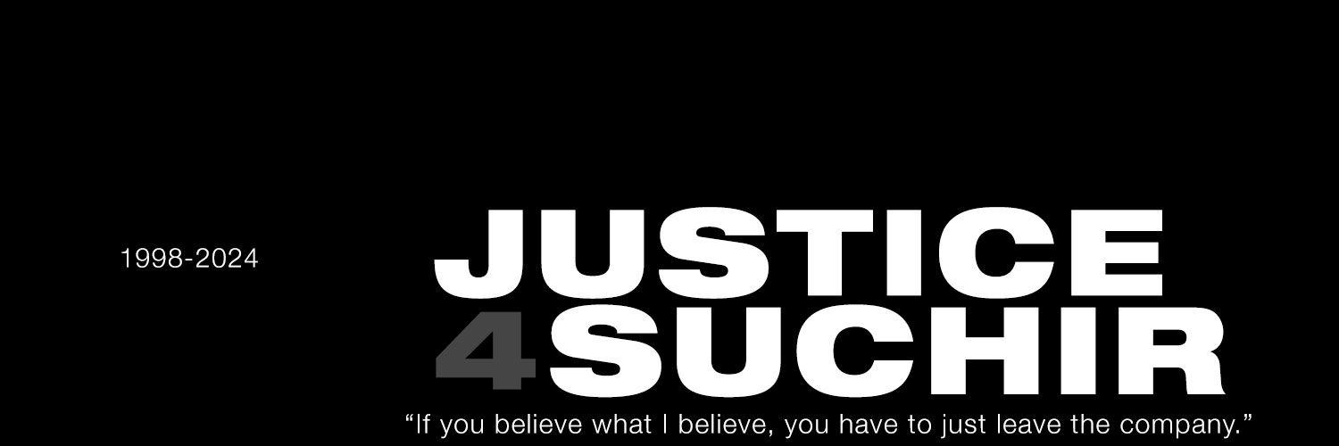 Suchir | Justice Movement banner