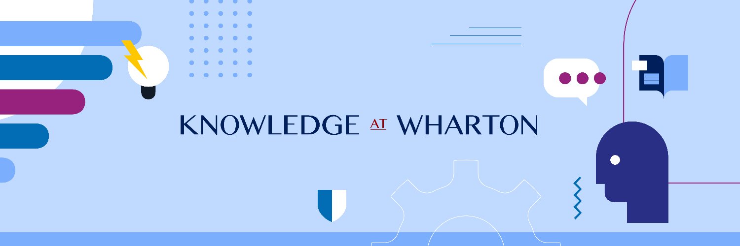 Knowledge at Wharton's banner