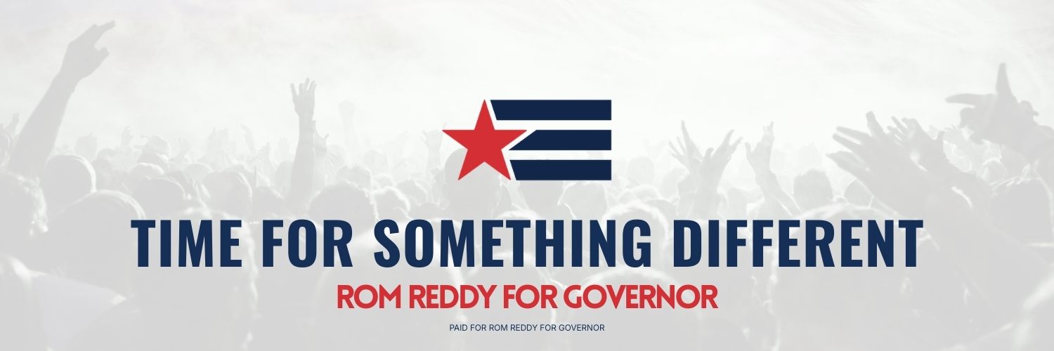 Reddy for Governor banner
