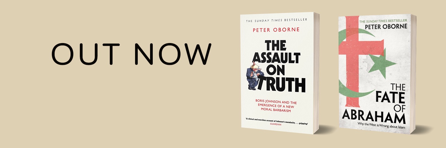 Peter Oborne's banner