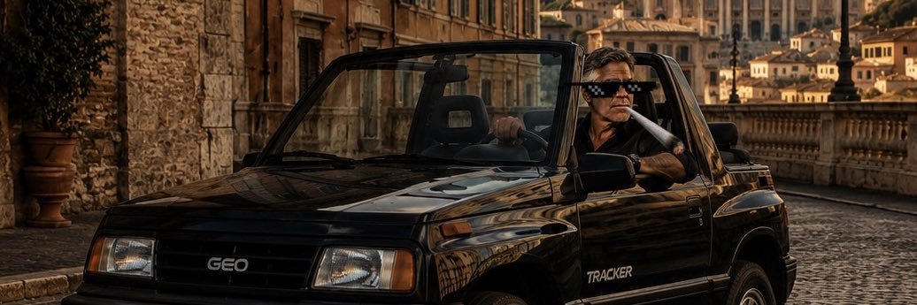 Geo Clooney banner