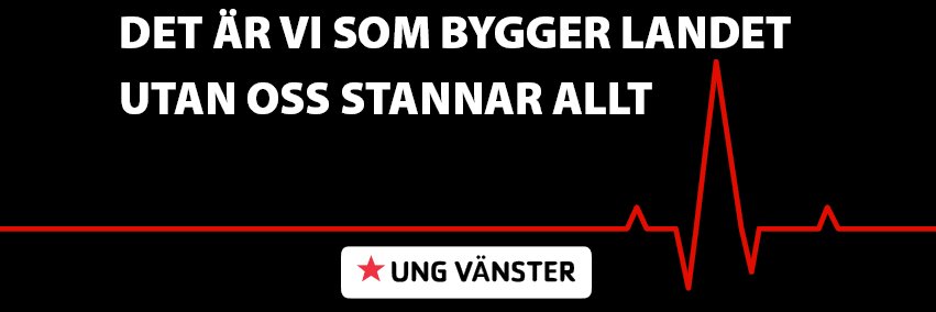 Ung Vänster banner