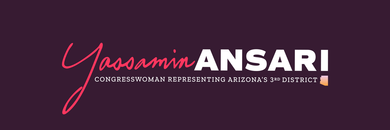 Congresswoman Yassamin Ansari's banner