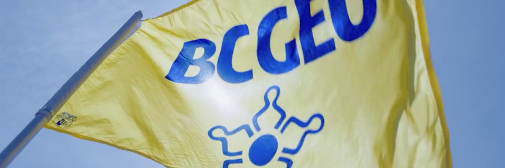 BCGEU's banner