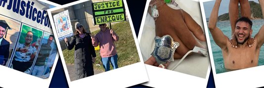 Justice For Enrique Delgado Garcia's banner