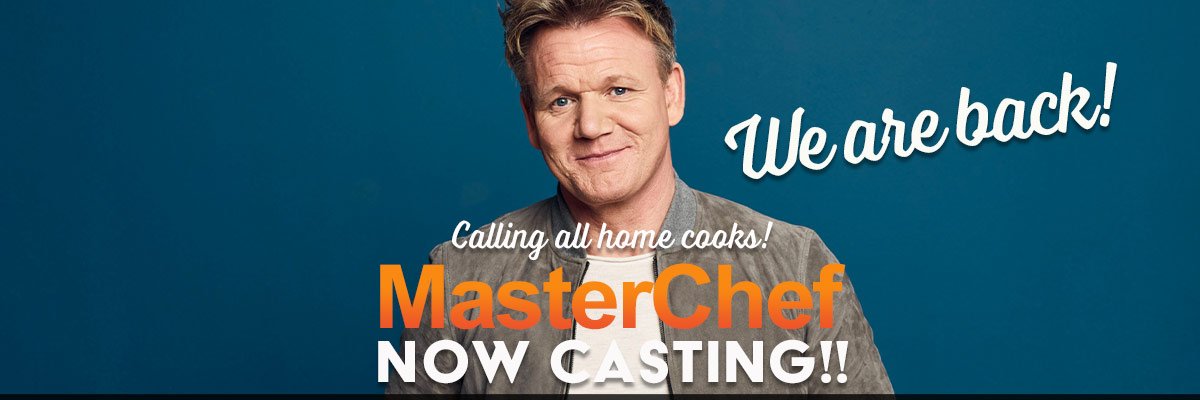 MasterChef Casting banner