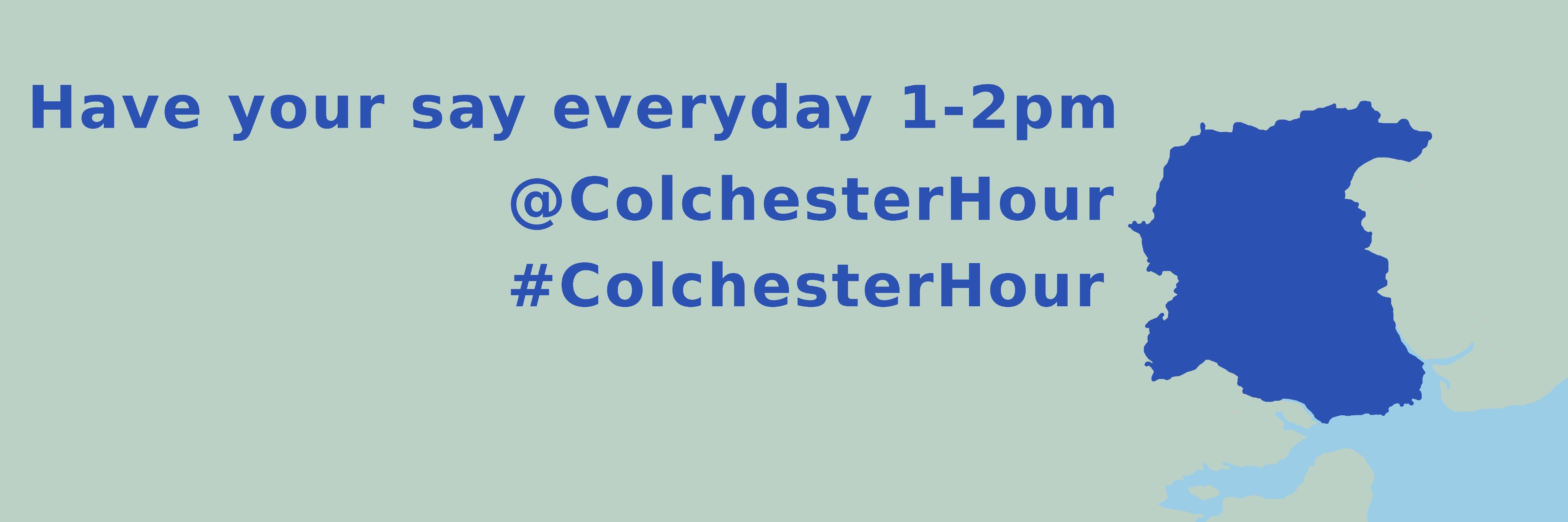 #ColchesterHour banner