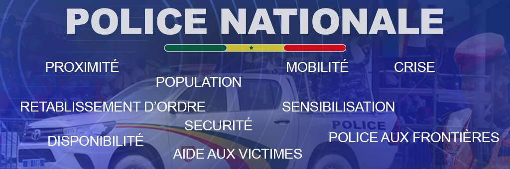 Police Nationale du Sénégal's banner