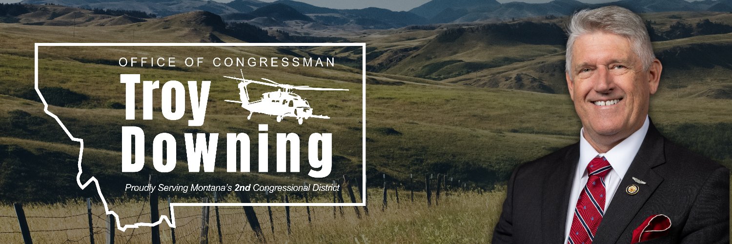 Congressman Troy Downing's banner
