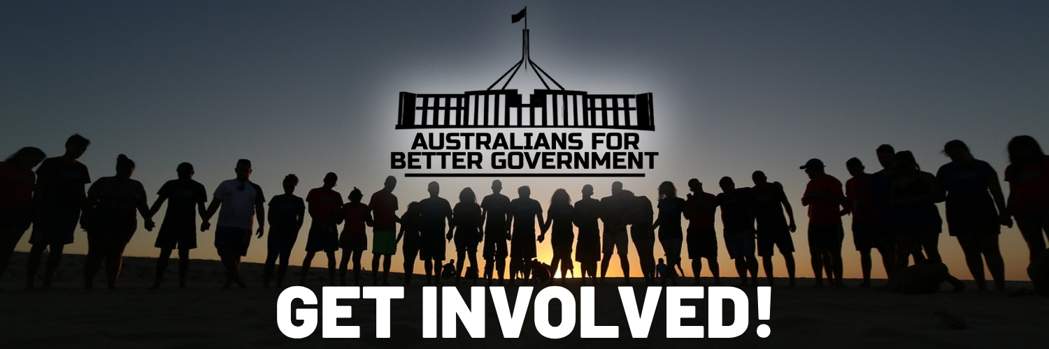 Australians for Better Government's banner