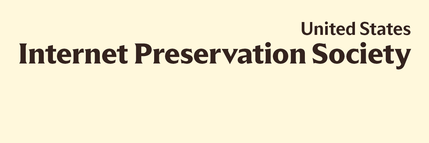U.S. Internet Preservation Society banner