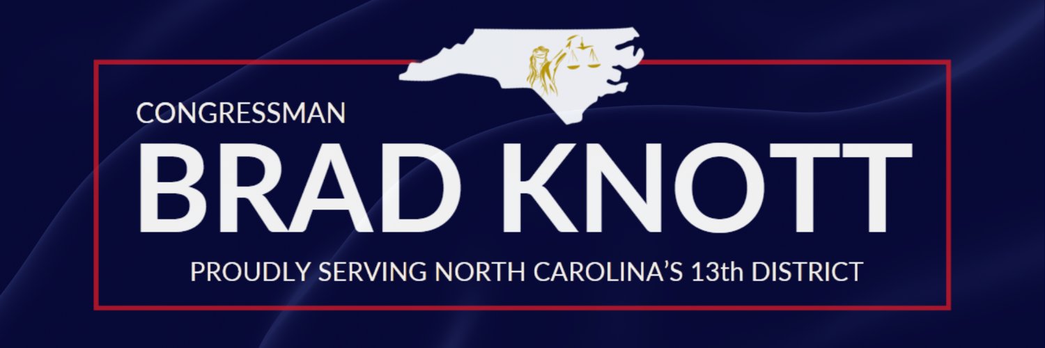 Congressman Brad Knott's banner