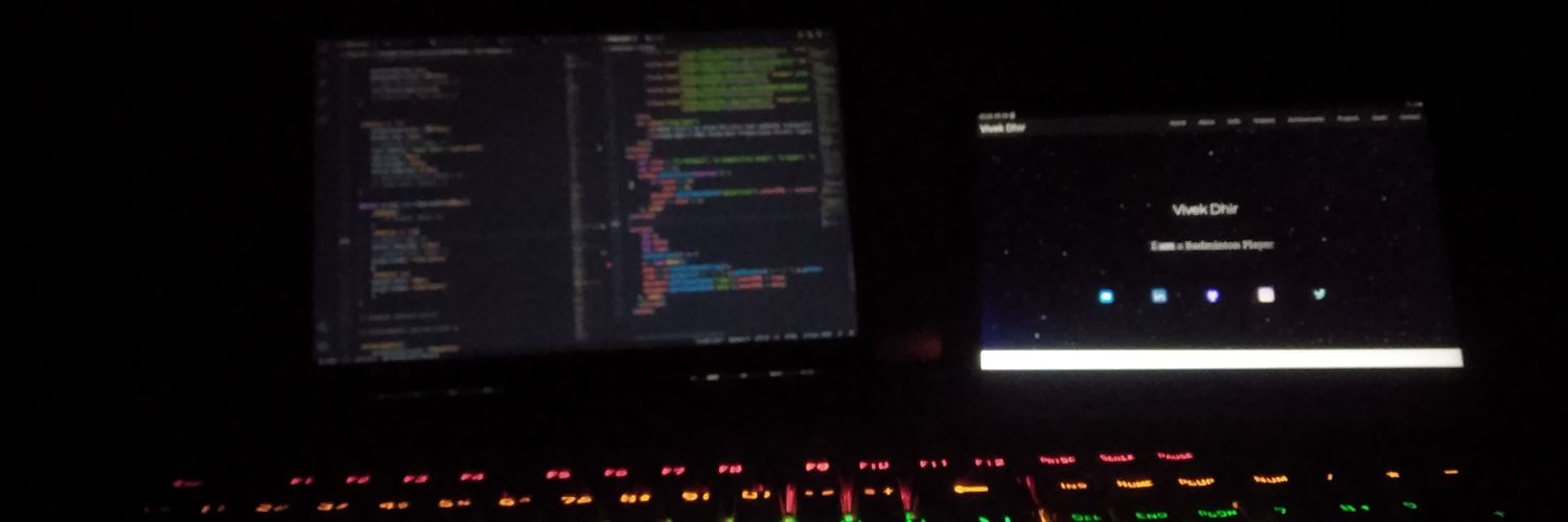 vivekdhir77's profile banner image