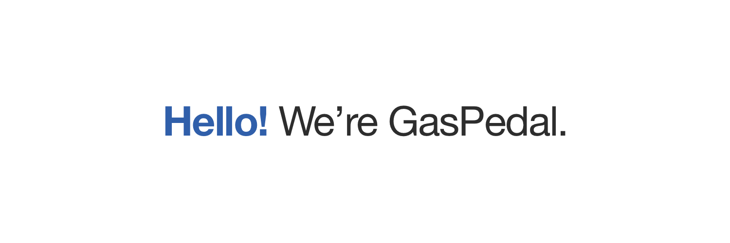 GasPedal banner